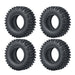 50/54mm OD 1" Beadlock Rims Tires for 1/24 Crawler (Aluminium, Rubber) Band en/of Velg Yeahrun 4Pcs 50mm Tires Set 1 