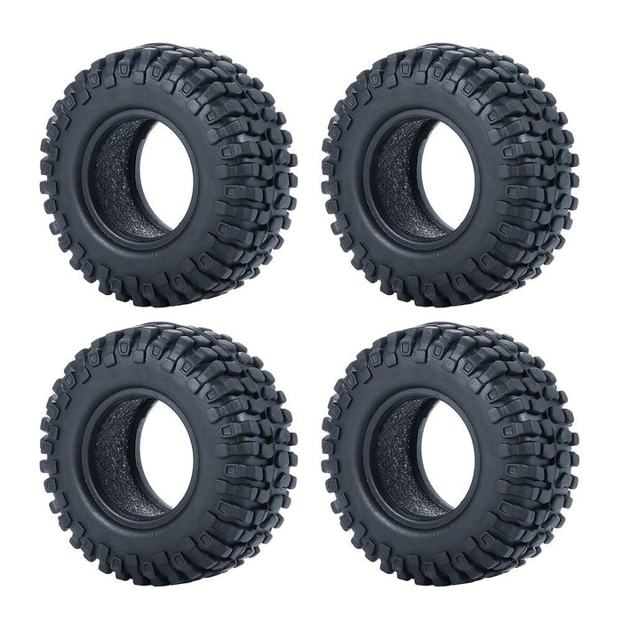 50/54mm OD 1" Beadlock Rims Tires for 1/24 Crawler (Aluminium, Rubber) Band en/of Velg Yeahrun 4Pcs 50mm Tires Set 3 