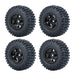 50/54mm OD 1" Beadlock Rims Tires for 1/24 Crawler (Aluminium, Rubber) Band en/of Velg Yeahrun 4Pcs Black 50mm Set 3 
