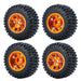 50/54mm OD 1" Beadlock Rims Tires for 1/24 Crawler (Aluminium, Rubber) Band en/of Velg Yeahrun 4Pcs 54mm Set-B 