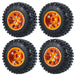 50/54mm OD 1" Beadlock Rims Tires for 1/24 Crawler (Aluminium, Rubber) Band en/of Velg Yeahrun 4Pcs 54mm Set-C 