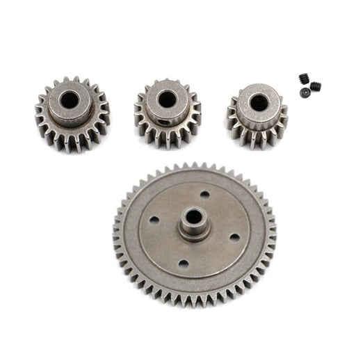 50T Spur Gear w/ 16-20T Pinions Gear Set for Arrma 1/7 1/8 (Metaal) - upgraderc