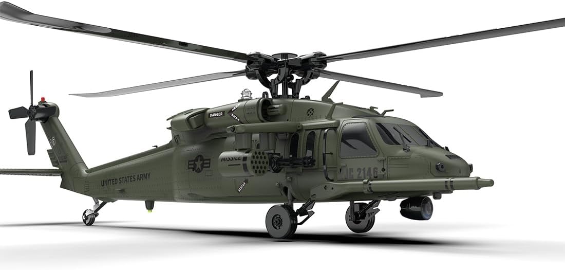 YXZNRC F09V UH60 Black Hawk Helicopter PNP