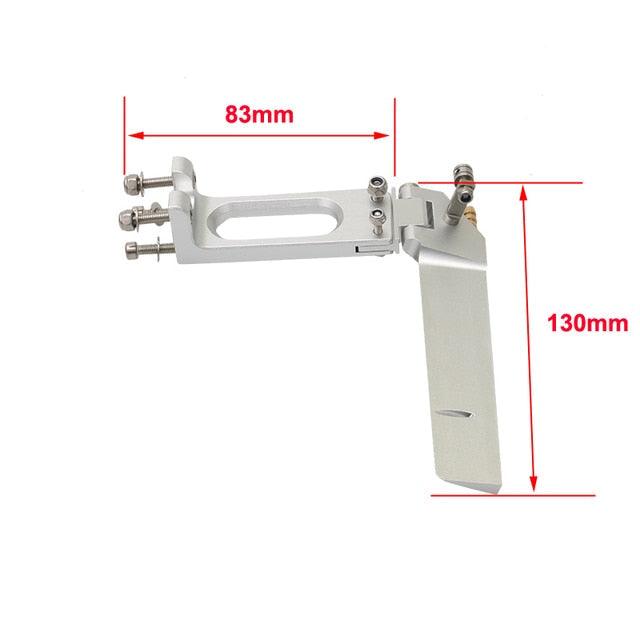 52-130mm Suction Water Rudder w/ Nozzle (Aluminium) Onderdeel upgraderc 130mm silver 