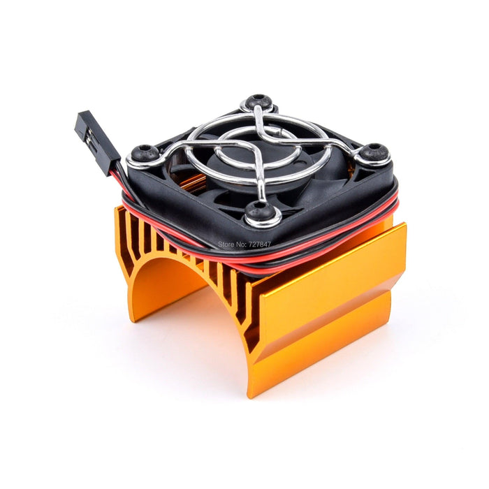 540/3650/3660/3670 Motor Cooling Fan /w Heatsink (Aluminium) Koeling upgraderc Single fan Yellow 
