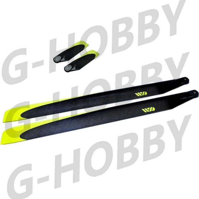 550mm Main Blade 86mm Tail Blade Propeller (Koolstofvezel) Onderdeel G-HOBBY 