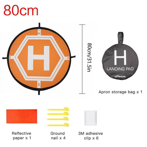55/80cm Drone Foldable Landing Pad w/ Flashing LED Lights - upgraderc