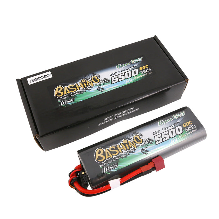 Gens Ace G-Tech 5500mAh 7.6V 2S1P 60C HV LiPo (T)