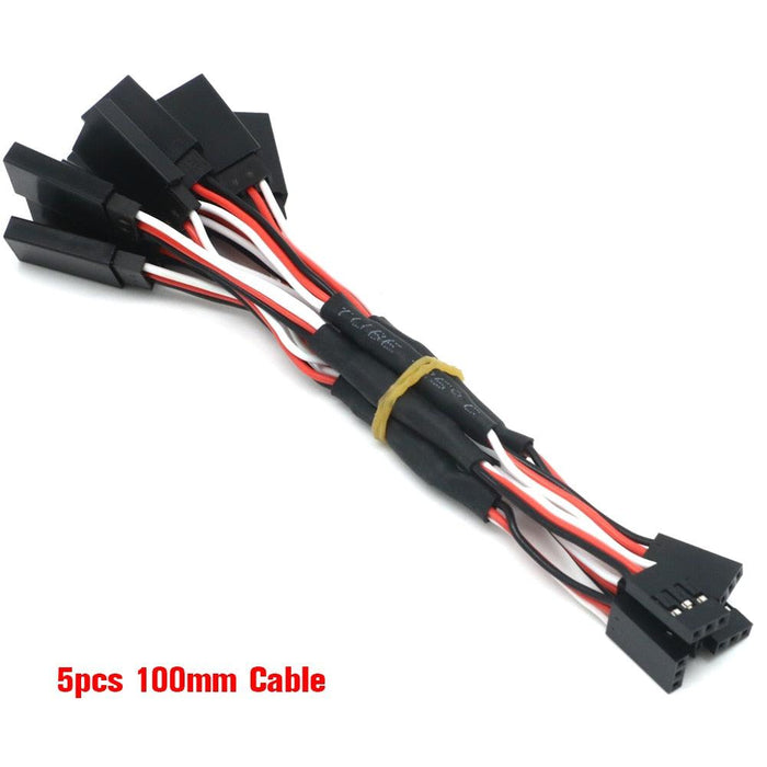 5pcs 100/150/200/300/500mm Servo Y Extension Cable - upgraderc