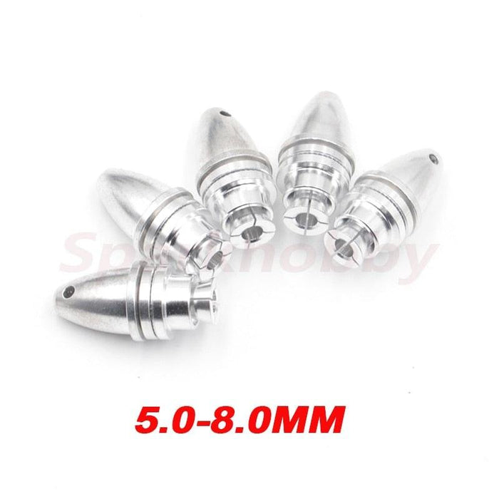 5PCS 3.17~5.0mm Bullet Propeller Clamp (Aluminium) Onderdeel Sparkhobby Silver 5.0-8MM 5PCS 