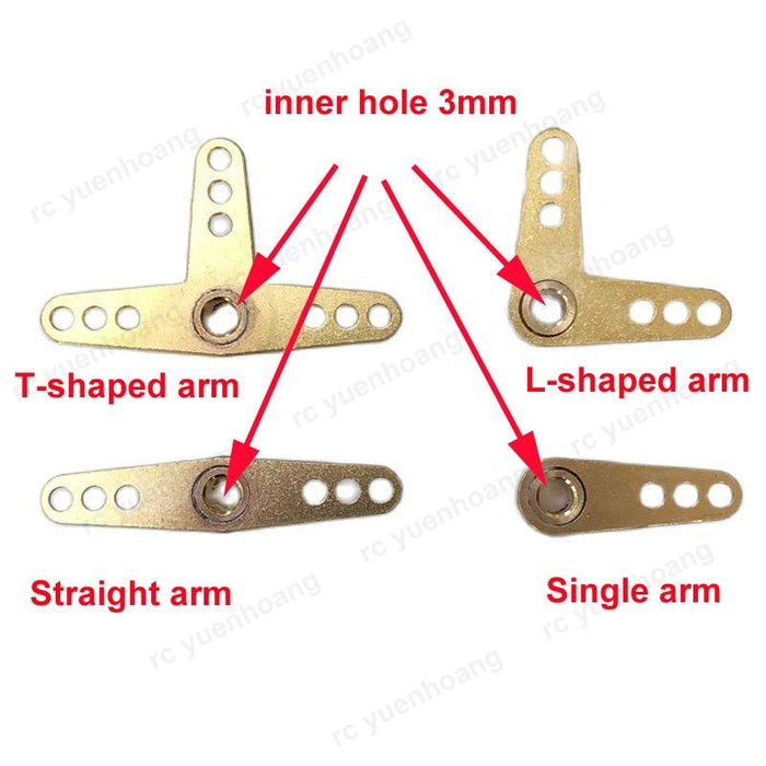 5PCS 3mm Rudder Steering Arm (Messing) Onderdeel upgraderc 