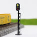 5PCS HO Scale 6.5cm Railroad Crossing Signal Light 1/87 (Metaal) JTD04 - upgraderc