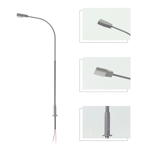 5PCS OO Scale Street Lamp LD07OOWMGr 1/75 (Metaal) - upgraderc