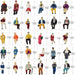 60PCS HO Scale Human Figures 1/87 (Plastic) P8711 - upgraderc