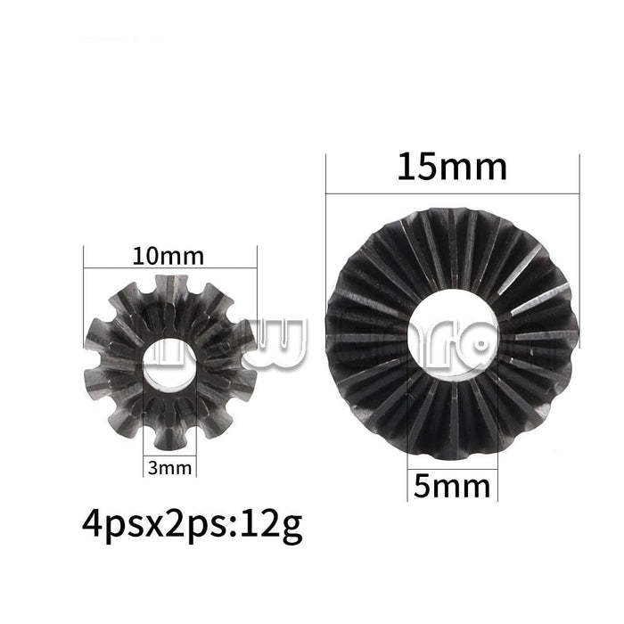 6PCS Diff Gear With Pin for HPI 1/8, 1/10 (Staal) 102179, 101298, 106717 Onderdeel New Enron 