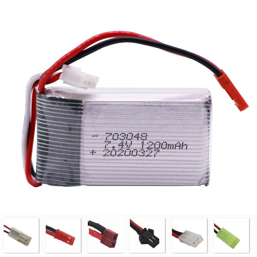 7.4V 1200mAh 25C 2S LiPo Battery (Softcase) - upgraderc