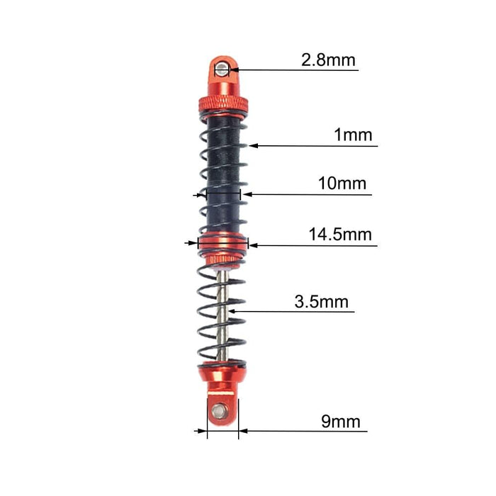 70-120mm Adjustable Oil Shocks for 1/10 Crawler (Metaal) Schokdemper Fimonda 