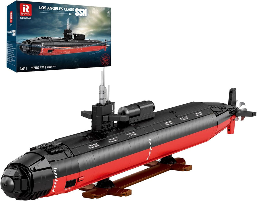 Reobrix 33041 Modèle de sous-marin de classe Los Angeles SSN Blocs de construction (2988 pièces)