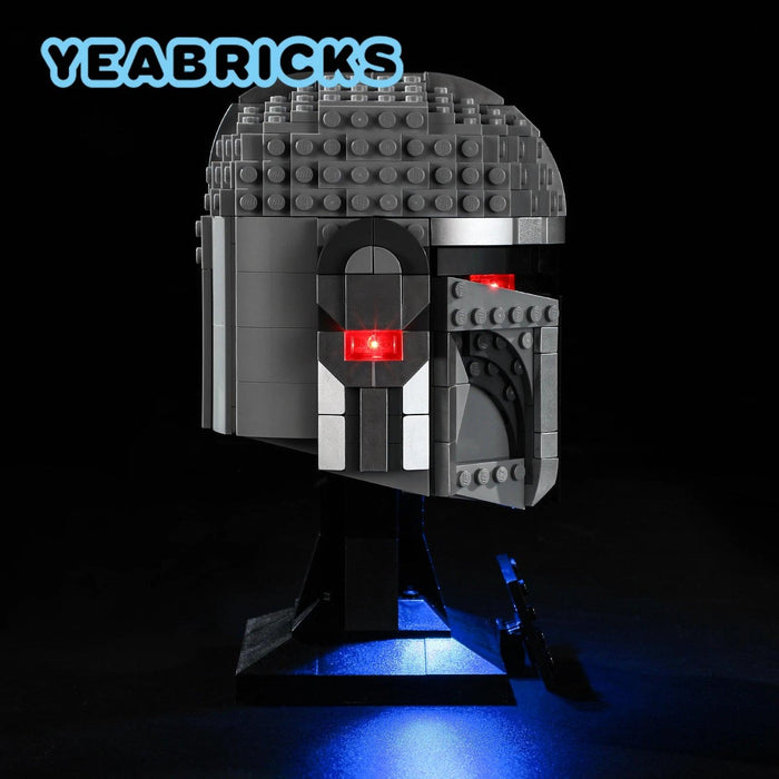 75328 The Mando's Helmet Building Blocks LED Light Kit - upgraderc