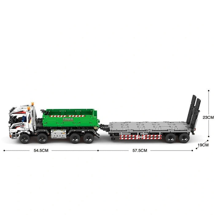 Reobrix 22021A Construction Trailer Truck Building Blocks 1/16 (2852 Stukken)