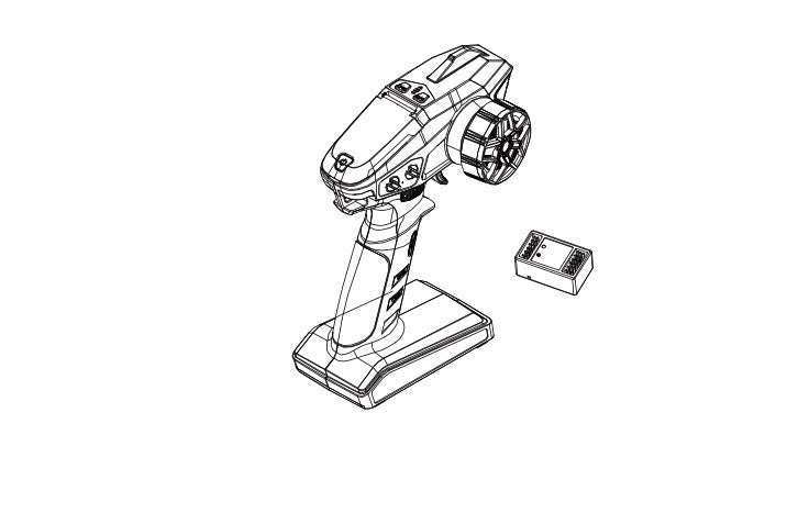 8-KANAL 2.4Ghz TX/RX Set für Absima CR4.4 Patrol 1/10
