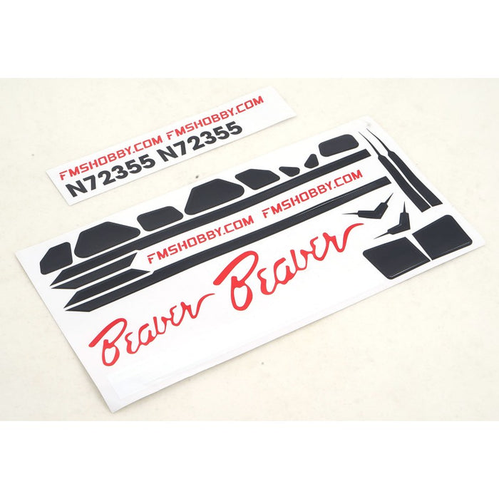 Decal Sheet for FMS 800mm Beaver (Red)