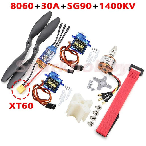 8060 Propeller, ZTW Beatles 30A ESC, SG90 Servo, 1400KV Brushless Motor Onderdeel Sparkhobby 1400KV A (Dean) 