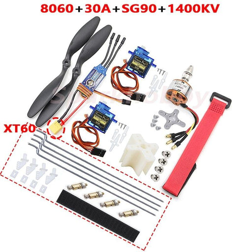 8060 Propeller, ZTW Beatles 30A ESC, SG90 Servo, 1400KV Brushless Motor Onderdeel Sparkhobby 1400KV C 