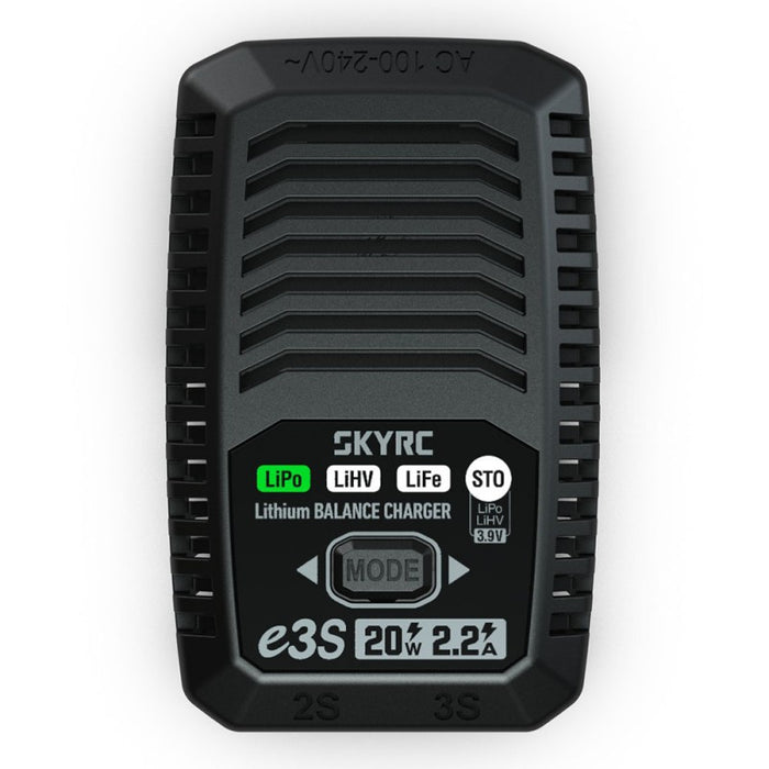 SkyRC e3s AC Charger (LiPo 2-3S - 20W)