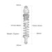 86-101mm Shock Absorber Oil Damper for HPI Savage XS (Aluminium) 108169 Schokdemper New Enron 