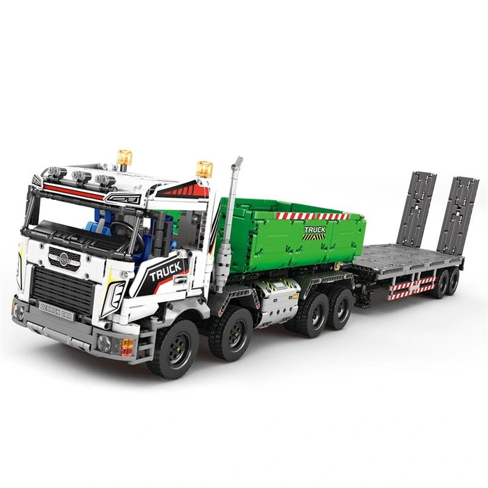 Reobrix 22021A Construction Trailer Truck Building Blocks 1/16 (2852 Stukken)