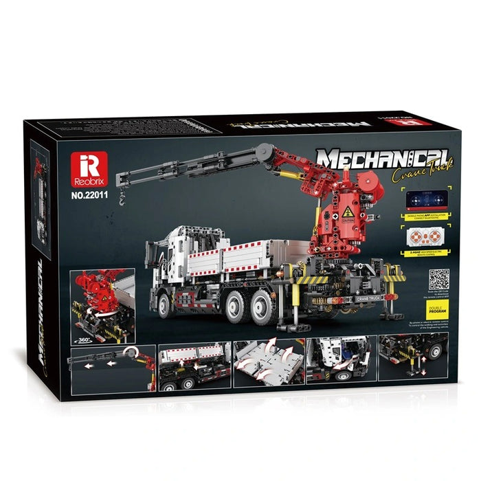 Reobrix 22011 Multi-Functional Heavy Duty Mobile Crane Truck Building Blocks (2328 stukken)