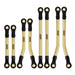 8PCS Brass High Clearance Links Set for Traxxas TRX4M 1/18 (Messing+Plastic) - upgraderc