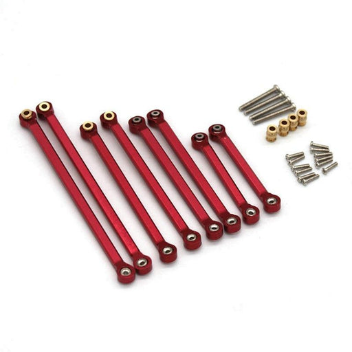 8PCS Chassis Link Rod for FMS EAZYRC Rochobby 1/18 (Metaal) - upgraderc