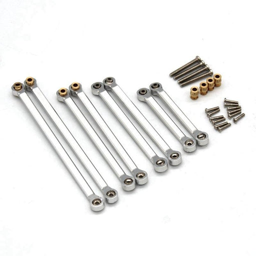 8PCS Chassis Link Rod for FMS EAZYRC Rochobby 1/18 (Metaal) - upgraderc