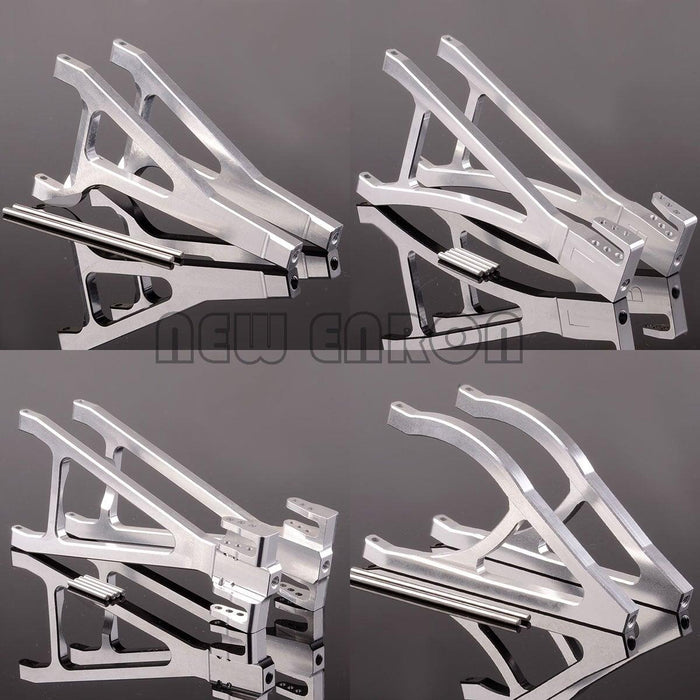 8PCS Front/Rear Suspension Arms Set for Traxxas 1/10 (Aluminium) Onderdeel New Enron SILVER 