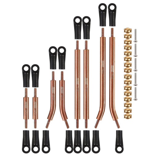 8PCS High Clearance 4 Links Set for Axial SCX24 Gladiator 1/24 (RVS) Onderdeel Injora Bronze 