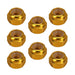 8PCS M2 Wheel Lock Nuts for 1/18, 1/24 Crawler (Aluminium) Schroef Injora Gold 