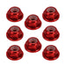 8PCS M2 Wheel Lock Nuts for 1/18, 1/24 Crawler (Aluminium) Schroef Injora Deep Red 1 