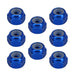 8PCS M2 Wheel Lock Nuts for 1/18, 1/24 Crawler (Aluminium) Schroef Injora Deep Blue 