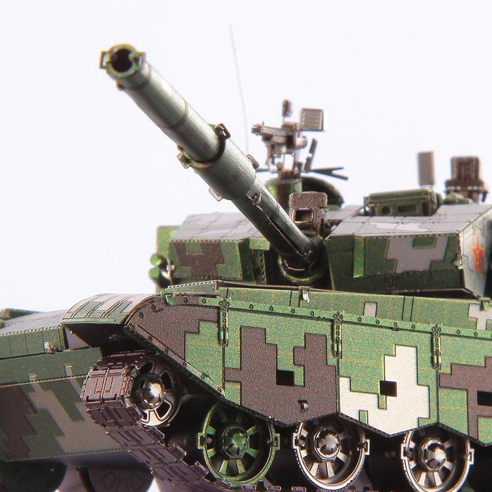 99-A Main Battle Tank 3D Model (233 Roestvrij Staal) Bouwset Piececool 