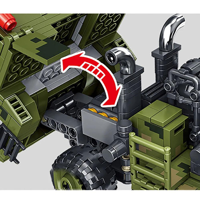 99A Tank Vehicle Model Building Blocks (2784 Stukken) - upgraderc