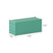 9PCS N Scale 20ft Shipping Container 1/160 (ABS) C15007 - upgraderc