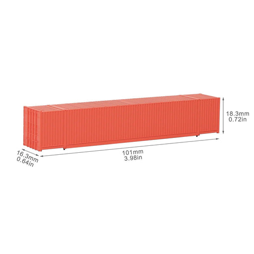 9PCS N Scale 53ft Shipping Container 1/160 (ABS) C15009 - upgraderc