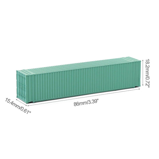 9PCS N Scale Mixed Colors 45ft Shipping Container 1/160 (ABS) C15010 - upgraderc