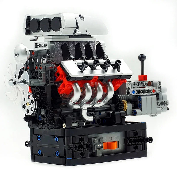Mould King 10225 American Muscle Car V8 Engine Building Blocks (855 Stukken)