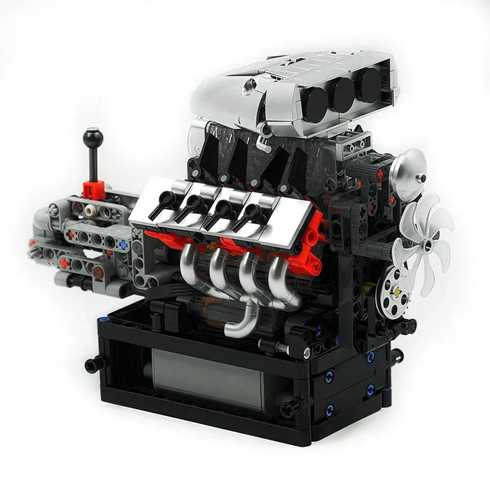 Mould King 10225 American Muscle Car V8 Engine Building Blocks (855 Stukken)