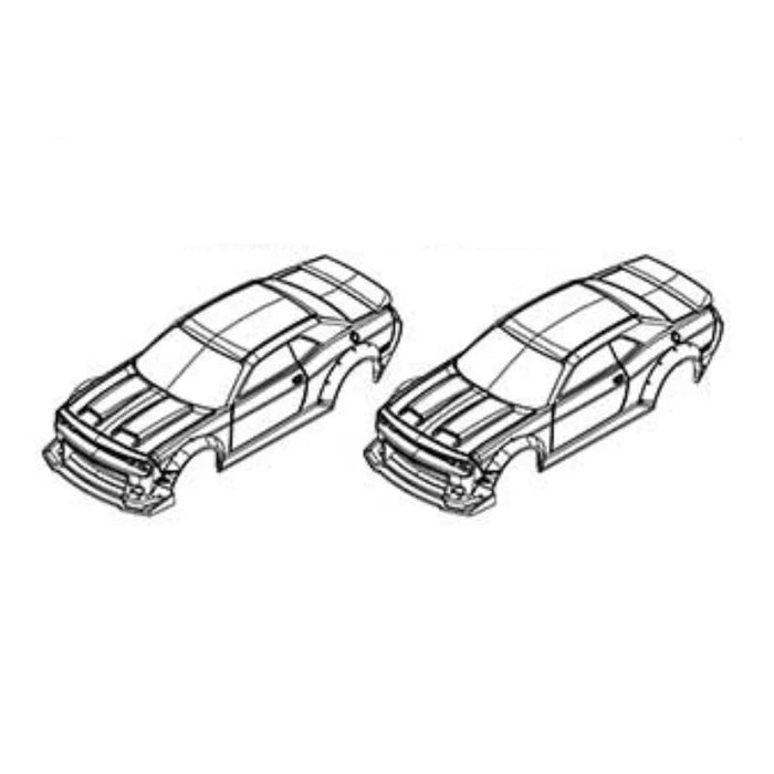 2PCS Body Shell for Turbo Racing C65 C75 1/76 760187