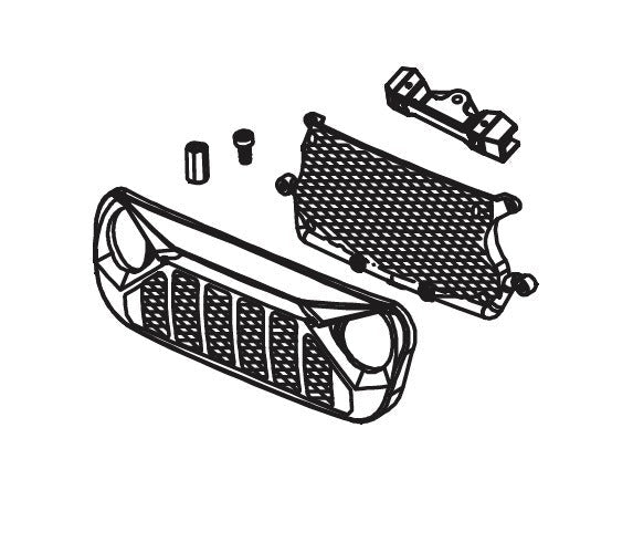 Luftgrill für Absima CR1.8 Yucatan 1/8