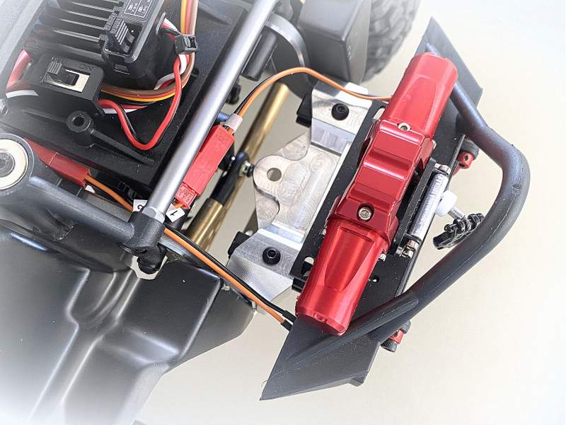 Stoßstange & Karosseriehalterung für Absima CR1.8 CR3.4 (Al)